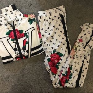 Womens athleisure outfit ( faux designer)